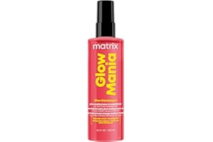 Matrix Glow Mania Leave In Conditioner - Glow Gatekeeper, Enhances Shine and Preserves Color Vibrancy with Heat Protection, Glycolic Acid & Rosehip Oil, For Dull & Color-Treated Hair, 8.5 Fl Oz