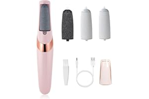 AEIMIAIDE Electric Foot Callus Remover, Pedicure Kit Callus Remover for Feet with 4 Brush Heads, Professional Pedi Feet Care 