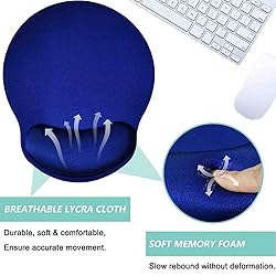 Mouse Pad with Wrist Support, Ergonomic Mouse Pad