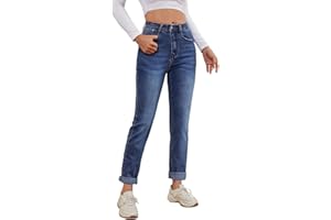 Metietila Womens Straight Leg Jeans Classic Mid Rise Stretch Denim Pants Comfortable Casual Everyday Wear