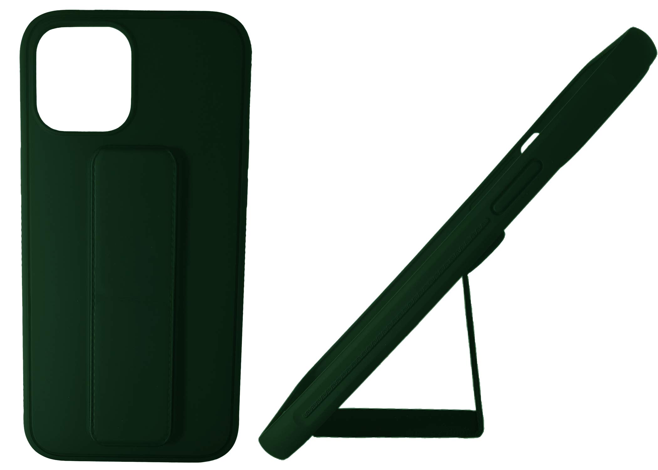 Iphone 12 Pro Max Case Cover [Green], Green Color, Full Protection, Soft Silicone Rubber, Drop Protection, Anti-Fingerprint, Back Cover, Magnetic Stand (Iphone 12 Pro Max (6.7), Forest Green)