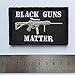 SpaceAuto 3D Embroidery Black Guns Matter Military Tactical Morale Hook & Loop Desert Badge Patch 3.15