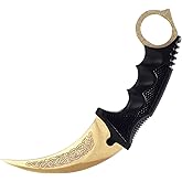 TOPOINT Karambit Knife, Stainless Steel Fixed Blade Knife with Sheath and Cord Knife CS-GO for Hunting Camping and Field Surv