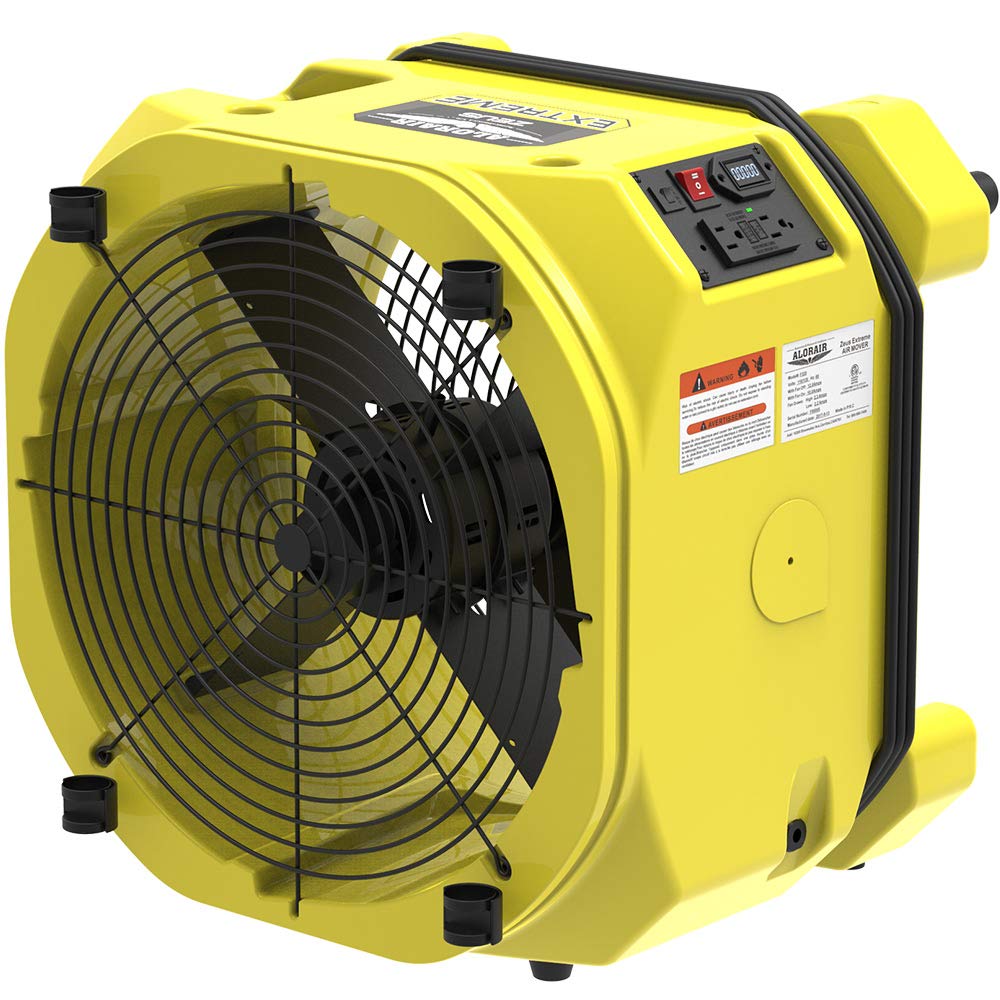 Alorair Zeus Extreme Commercial Air Mover Blower, 3000 CFM, 2 Fan Speed, Floor Fan and Carpet