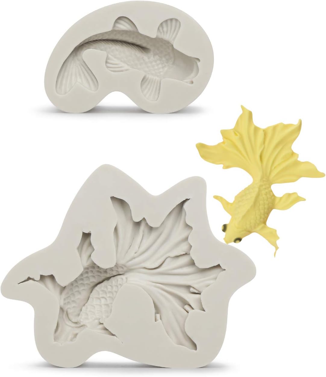 Fondant Mold, Beasea Fish Shape Silicone Mold Fondant Paste DIY Molds Pressing Cake Decorating Mould Chocolate Gum Paste