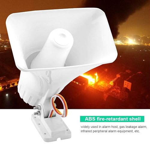Horn Alarm Sirene, 150 dB DC 12 V Dual Tone Wired Horn Sirene Horn Alarm Sirene, 150 dB DC 12 V Dual Tone Wired Horn Sirene