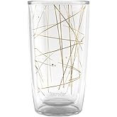 Tervis Midcentury Modern Mid Mod Minimal Collection Made in USA Double Walled Insulated Tumbler Travel Cup Keeps Drinks Cold & Hot, 16oz, Golden Segments