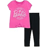 Barbie Girls T-Shirt and Leggings Outfit Set Toddler to Big Kid Sizes (2T - 14-16)