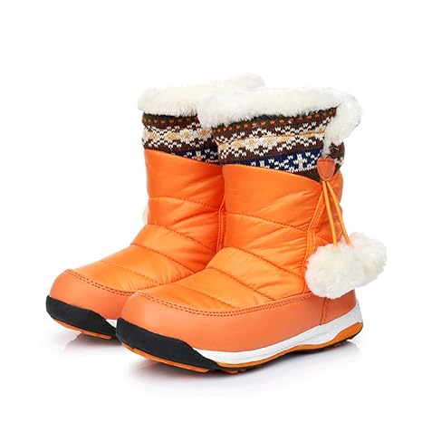 ZHWEI Kind Schneeschuhe Unisex Kind Stiefel Aus Baumwolle Wasserdicht Winter Schneeschuhe Verdicken Warm Bleiben Winterstiefe