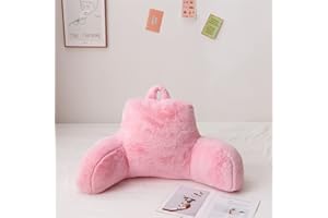 Btargot Tie Dyed Reading Pillow Bed Wedge Large Adult Backrest Lounge Cushion with Arms | Back Support for Sitting Up Pink