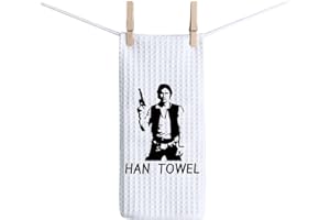 ZJXHPO Movie Inspired Han Towel - Waffle Absorbent Dishcloth for Kitchen Decor - Tea Towel Housewarming Gift (C-Han)
