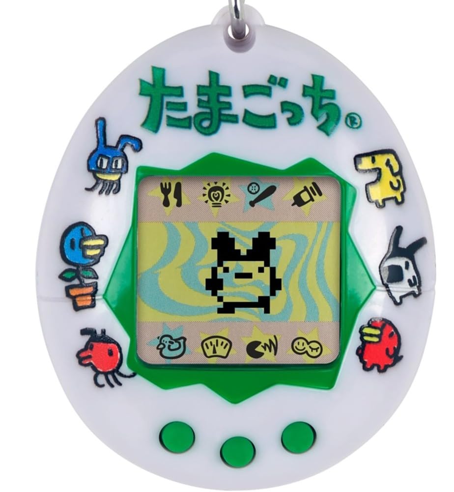 Bandai Tamagotchi Original Japanese Logo Shell | Tamagotchi Original Cyber Pet 90s Adults and Kids Toy with Chain | Retro Virtual Pets are Great Boys and Girls Toys or Gifts for Ages 8+ — image 1