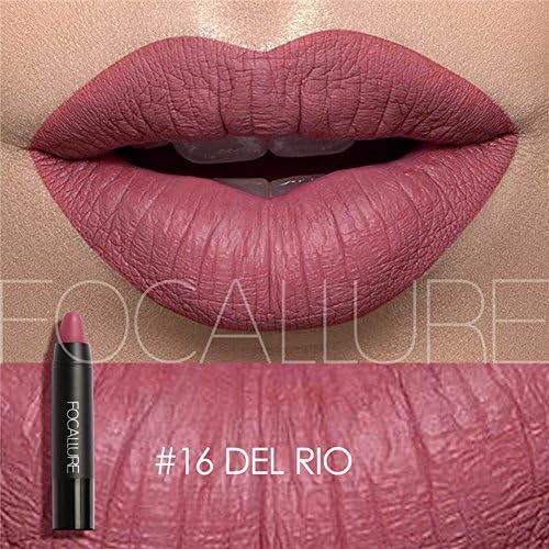 Focallure Matte Lipstick Metallic Sparkly Lipgloss Womens Makeup Stay On Glossier Lip Gloss Long Lasting Colorstay Solid Waterproof Lip Stick