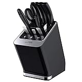 Block with Built-in Electric Sharpener UV Knife