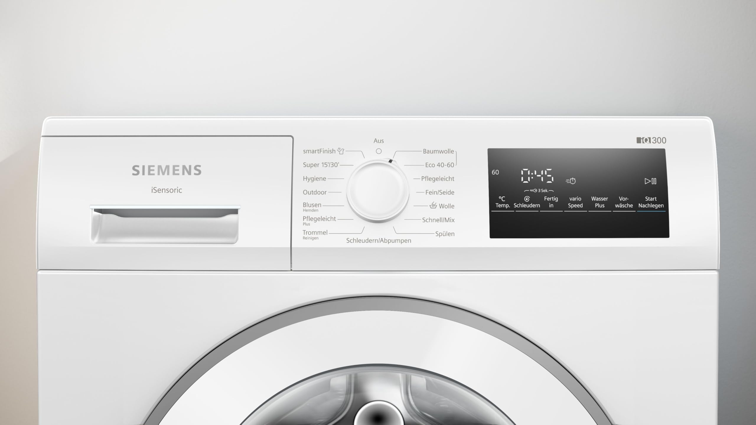 Siemens WM14N22A iQ300 Waschmaschine, Frontlader, 9 kg, max. 1400 UpM, speedPack L - saubere Wäsche in weniger Zeit, smartFinish - für weniger Falten, Outdoor-Programm, LED-Display simpleTouch, weiß 5