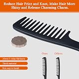 URAQT Hairdressing Combs Set 3 Pack Wide Tooth Carbon Anti Static Heat Resistant view 5
