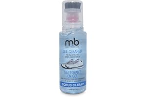 M&B Shoe Gel Cleaner 110ml/4oz, for All Athletic Shoes & Sandals, Includes Scrub Brush Applicator, Clear