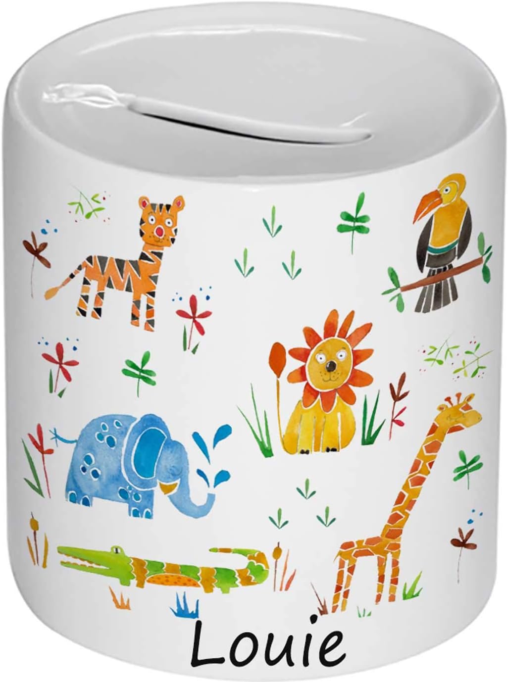 personalised money box baby girl