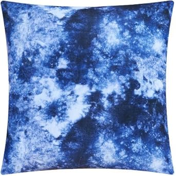 Amazon Com Acid Wash Decorative Pillow Set Of 2 Blue