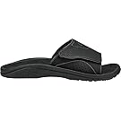 OLUKAI Men's Nalu Slide, Black/Black, 9 D