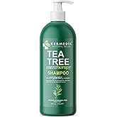 KESMEDIK Tea Tree Shampoo MaxTherapy, Soothes Dry & Itchy Scalp, Deep Cleanses Buildup & Dandruff, Reduces Hair Loss, Strengt