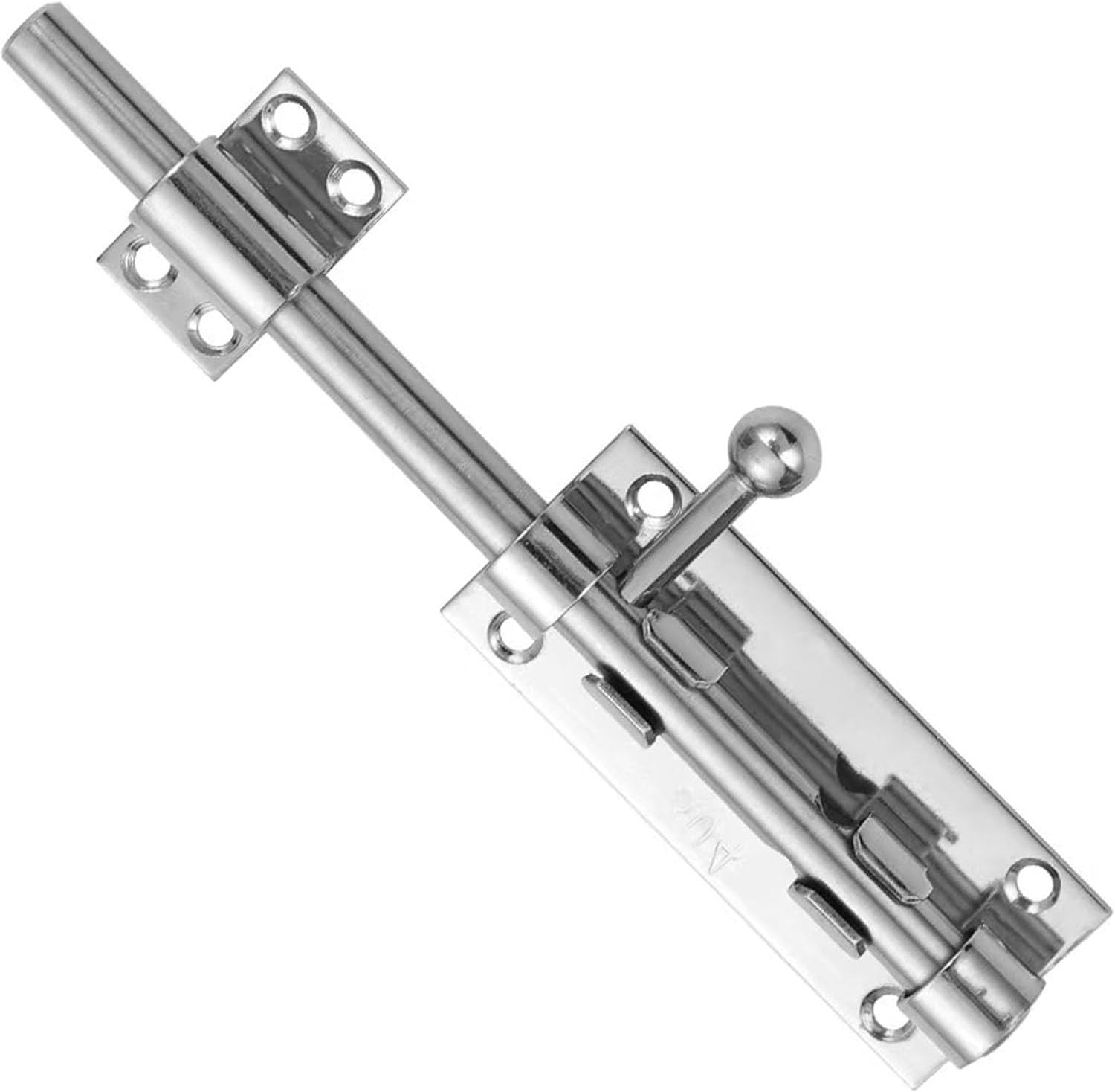 Alriedy Stainless Steel Door Bolt 304, Lock Bolt with Padlock Hole, 14 mm Bolt for Home, Garden, Gate, Fence, Safety Lock, Sliding Bolt Lock