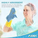 AIDEA Microfibre Cloth 10 Pack 30x30cm Lint Free Reusable Cleaning Towels Blue view 7