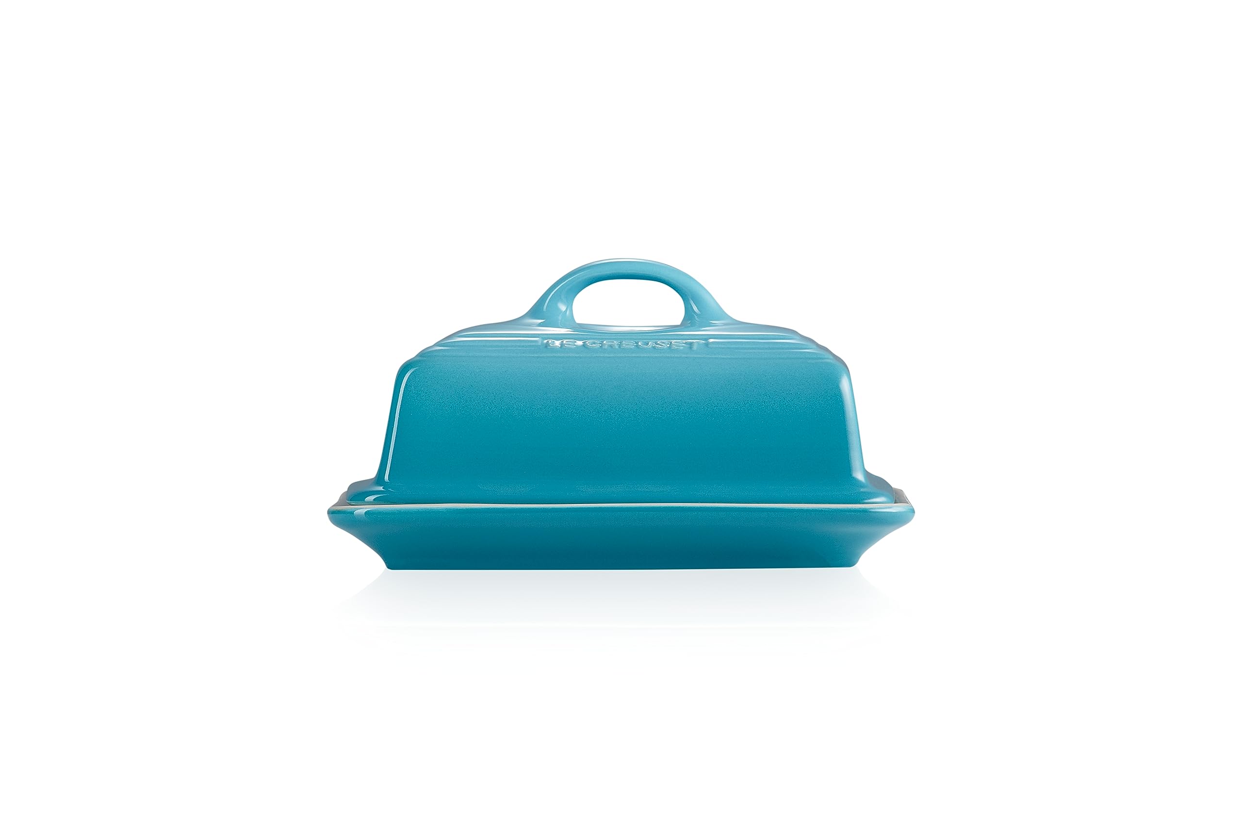 Le Creuset Stoneware Butter Dish, 900 g, 17 x 12.5 x 9 cm, Teal, 70837171700000 — image 1