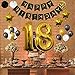 18th Happy Birthday Party Balloons, Supplies & Decorations by Belle Vous - 32 Pc Set - Large 18 Years Foil Balloon 12
