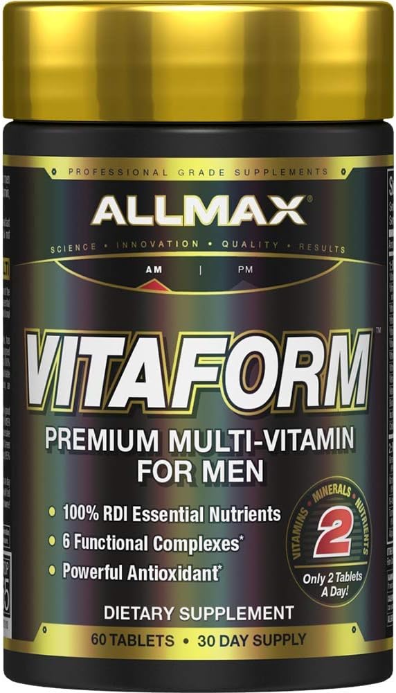 ALLMAX Nutrition Premium Vitaform, Performance Vitamin for Men, 60 Tablets: Health & Personal Care