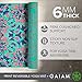 Gaiam Yoga Mat Premium Print Reversible Extra Thick Non Slip Exercise & Fitness Mat for All Types of Yoga, Pilates & Floor Workouts, Kaleidoscope, 6mm