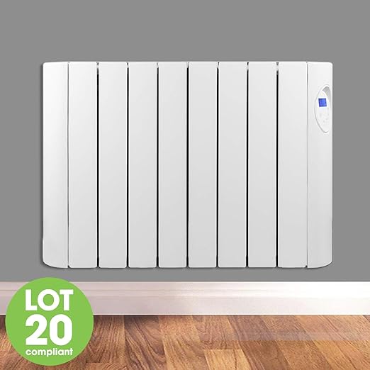 Futura 600w 1800w Oil Filled Electric Radiator Panel Heater 24 7