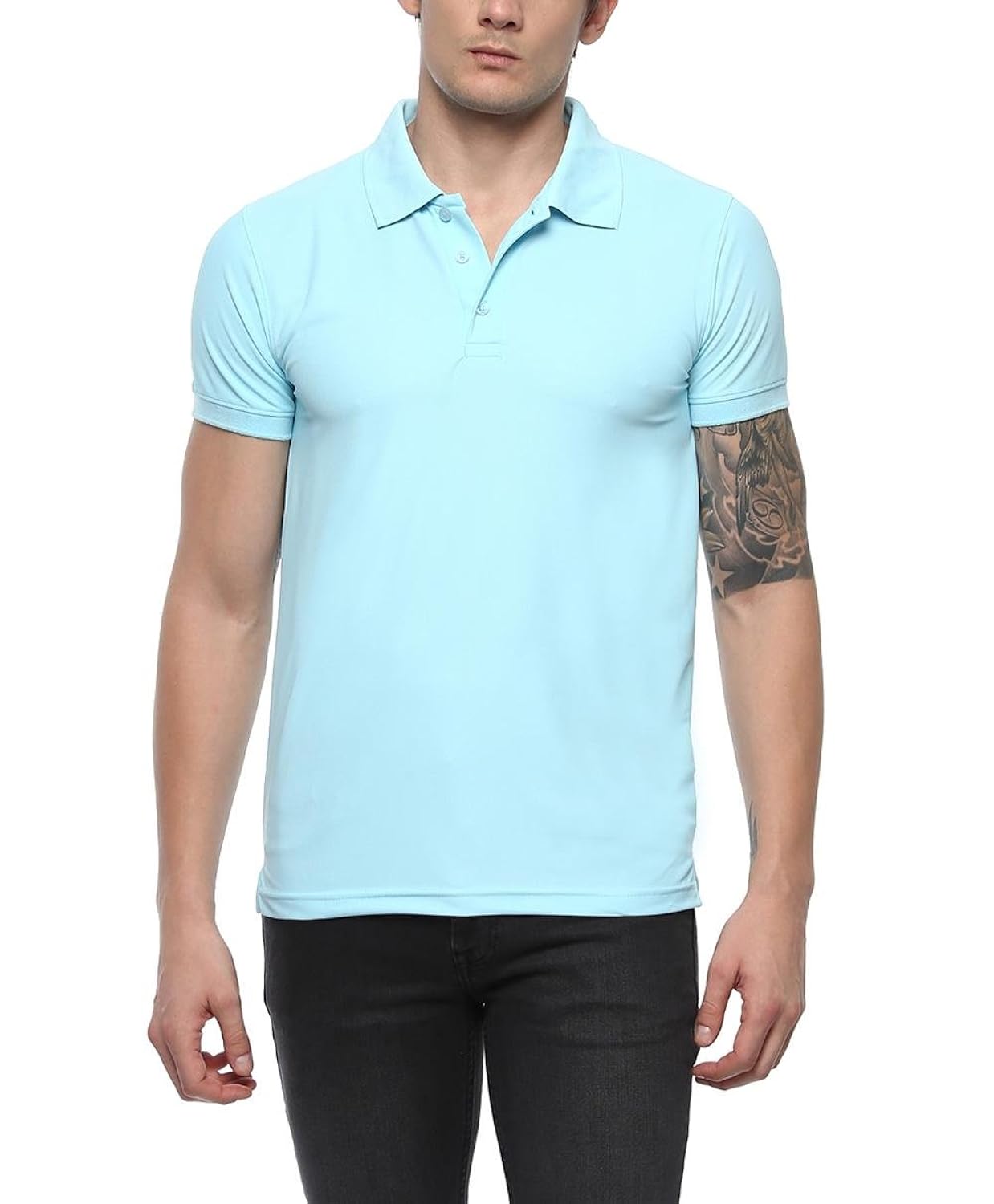 american crew men's polyester polo t-shirt blue_medium