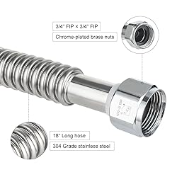 (Pack of 2) EFIELD 18-inch 3/4" FIP x3/4" FIP