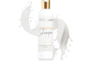 BASK & LATHER Strengthen Hair Shampoo – All-Natural, pH‑Balanced Formula for Hair Growth & Repair, Sulfate‑Free, Silicone‑Free, Paraben‑Free, 8 oz