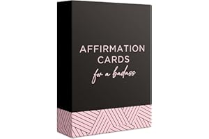 ASTRALUX 52 Affirmation Cards for a Badass - Daily Motivational Birthday Gifts for Women, Best Friend, Self Care, Her, Sister, Daughter, Mom and More