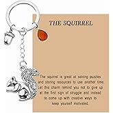 MAOFAED Squirrel Keychain Squirrel Is Good At Solving Puzzles And Storing Resources To Use Another Time