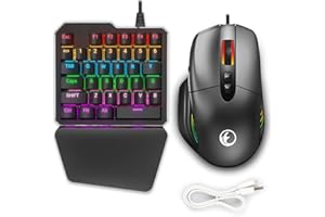 IFYOO KMAX1 Pro Wired Gaming Keyboard and Mouse Set Adapter Converter for Xbox One / PS4 / Switch / PS3 / PC(Windows/Linux) -