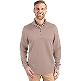 Cutter & Buck Traverse Stretch Eco Quarter Zip Mens Pullover