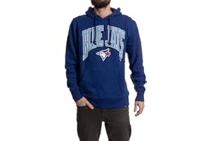 47 Men's MLB Toronto Blue Jays Walk Tall Pullover Midweight Hoodie – Officially Licensed Fleece Sweatshirt