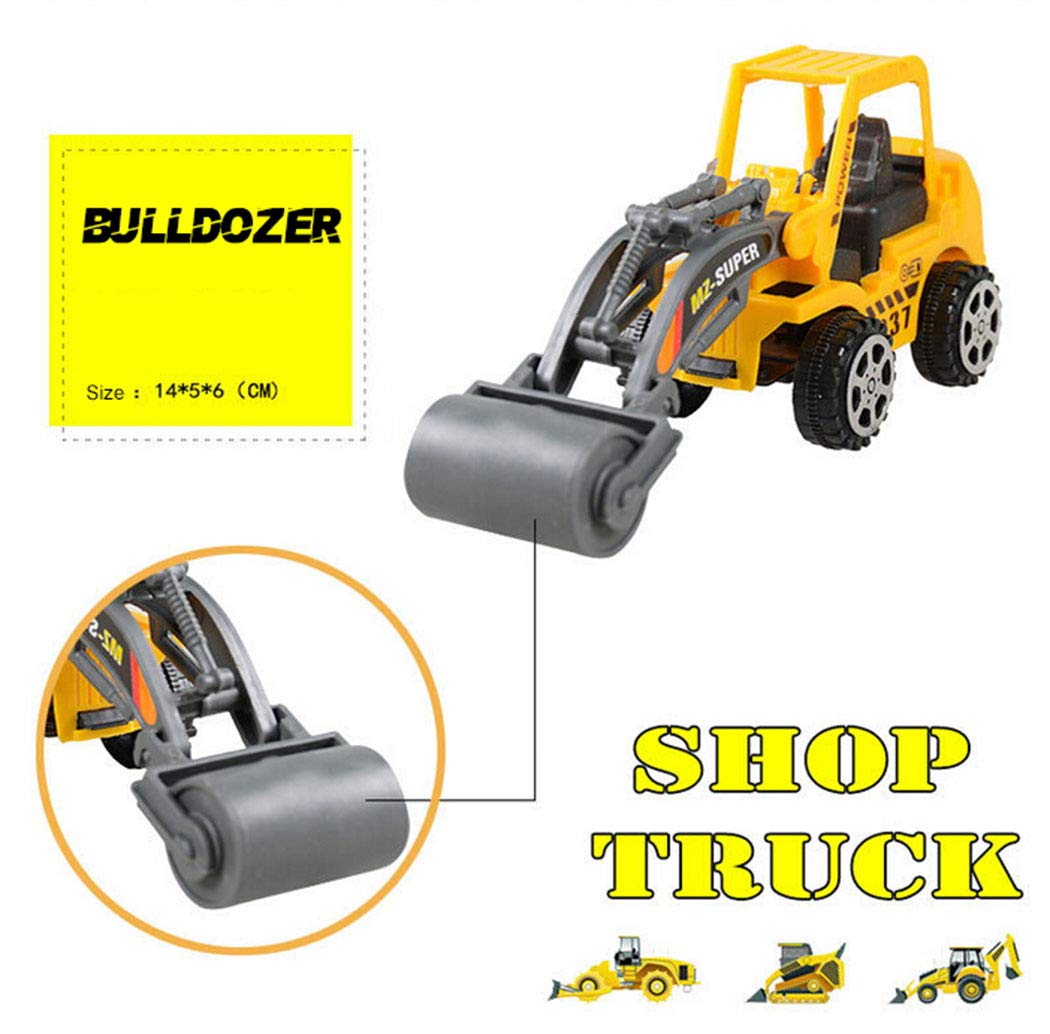 Angoo 6Pcs Construction Vehicle Truck Push Engineering Toy Cars Children Kid Toys, Perfect Truck Toy for Toddler Boys Girls