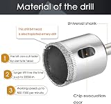 flintronic Diamond Drill Bit Set 15PCS 8-50mm Glass Tile Marble Ceramic view 3