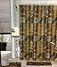 18pcs Bath Rug Set LEOPARD BROWN Bathroom Rug Shower Curtain Mat / Rings Towel Set