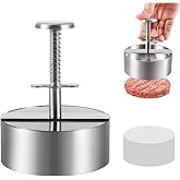 Burger Press, Non-Stick Meat Patty Hamburger Maker for Making Quarter Lb or Large 1/3 Pound Stuffed Pocket Burgers, Aluminum 