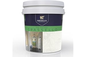 FirmoLux Grassello Authentic Venetian Plaster | Shiny Polished Plaster | Made in Italy from Lime & Marble | Light Colors (3) | Color: BM967 Cloud White