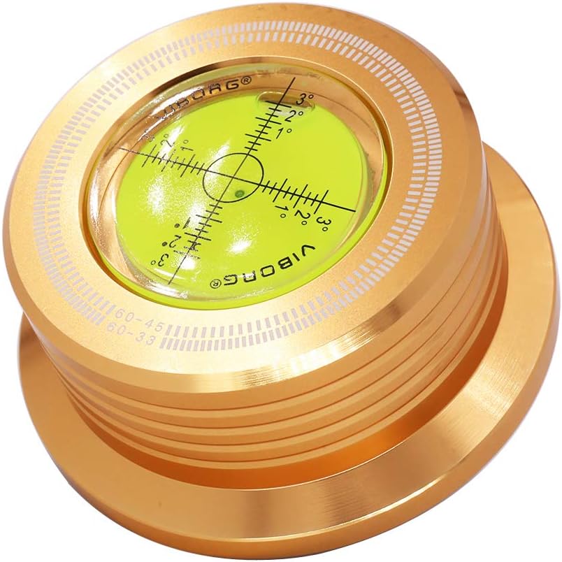 Viborg 50Hz Record Stabilizer Weight Clamp Player Turntable Disc Stabilizer For Vinyl Records (50HZ LP528G Gold)