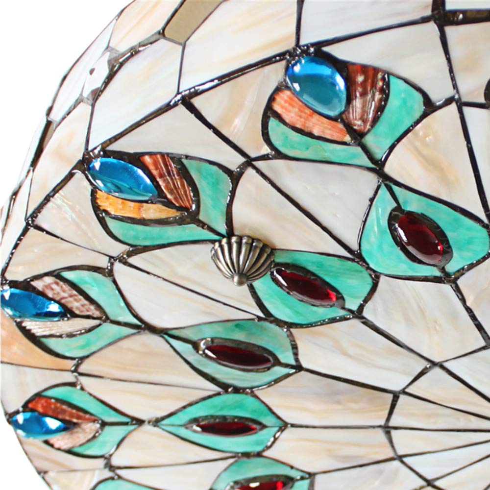 Vintage Tiffany Ceiling Light HandMade Colorful Chandelier Flush Mount