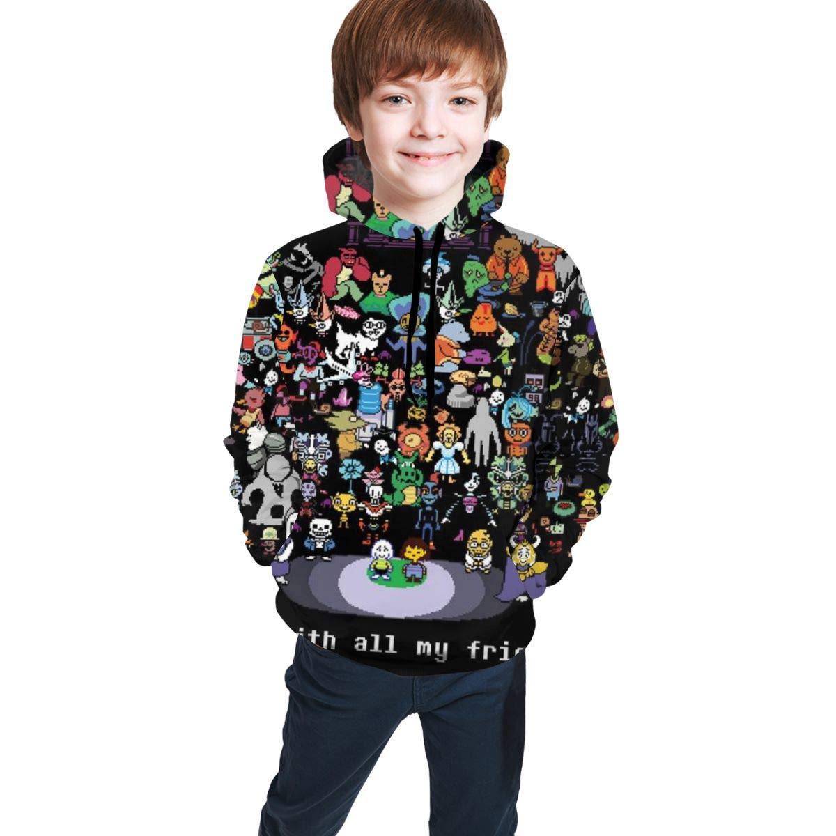 Mua Qrwlkj Undertale アンダーテール パーカー 子供服 カジュアル 個性的 プリント 人気 流行り 冬 春 長袖 ヒップホップ 春 秋 冬 プルオーバー スウェットシャツ スポーツ Tシャツ 男女兼用 キッズ ボーイズ Tren Amazon Nhật Chinh Hang 21