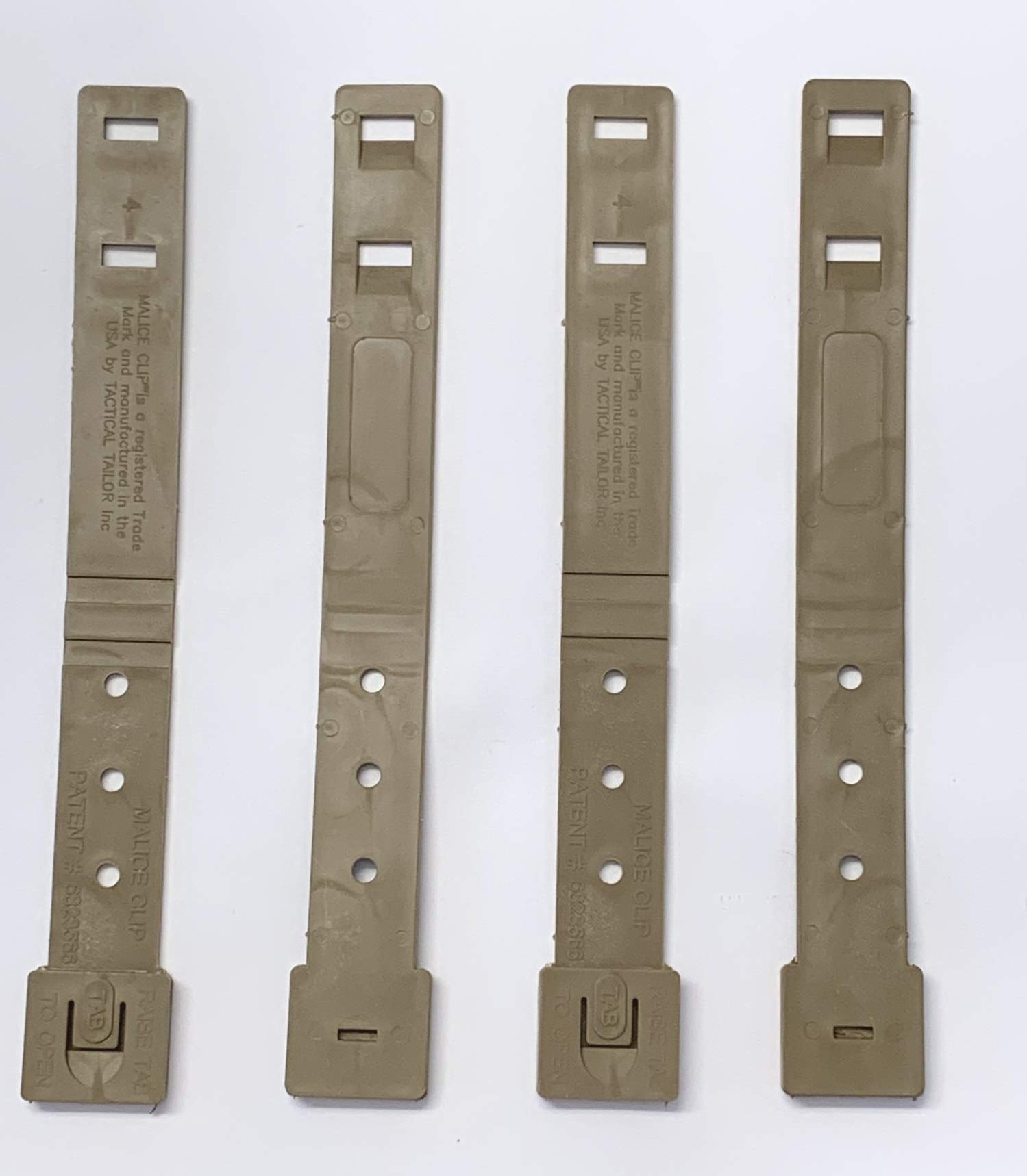 Tactical Tailor Malice Clips. Short. Available in Black or Coyote (Pack of 4) (Coyote)
