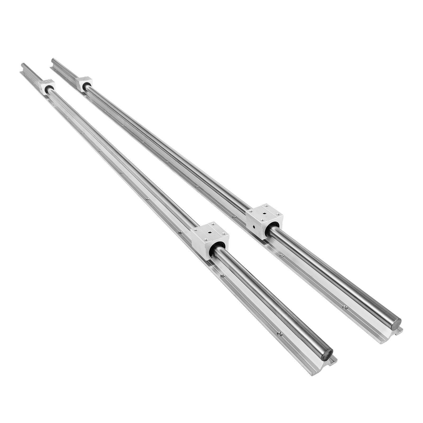OrangeA SBR16 Linear Rail Kit - 800mm Guide Rails With 4 Bearing Blocks For CNC Machines